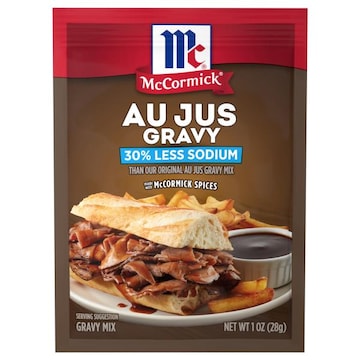 McCormick Au Jus Gravy, 30% Less Sodium Gravy Mix