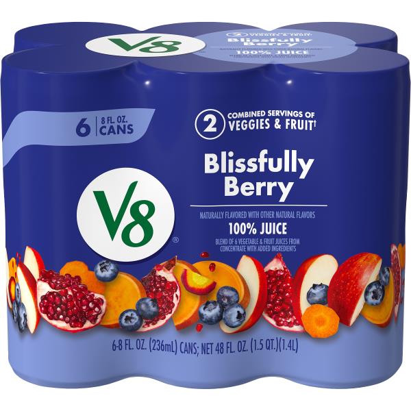 FRUITS　No.8 V8® Fruit & Vegetable Blends Blissfully Berry 100% Fruit and