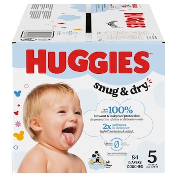 Huggies Snug & Dry Diapers, Disney Baby, 5 (over 27 lb)