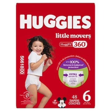 Huggies Little Movers Size 6 Diapers (35+ lbs (16+ kg))
