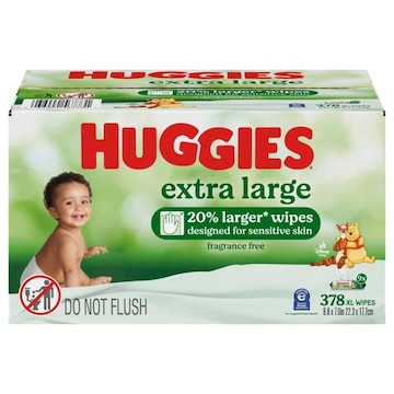 Huggies Fragrance Free Extra Large Wipes