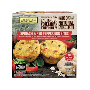 Greenfield Natural Meat Co. Spinach Red Pepper & Parmesan Egg Bites