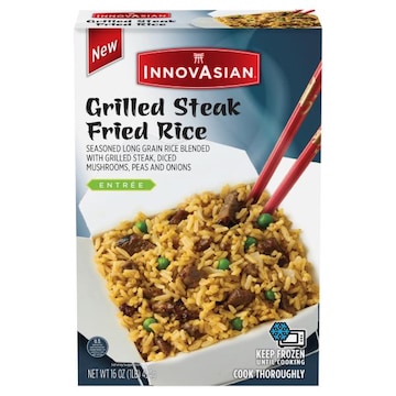 InnovAsian Entree Grilled Steak Fried Rice