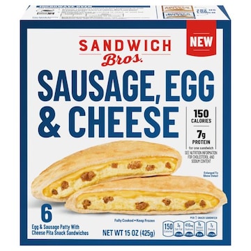 Sandwich Bros. Sandwiches, Sausage, Egg & Cheese