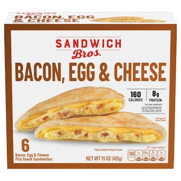 Sandwich Bros. Pita Snack Sandwiches, Bacon, Egg & Cheese