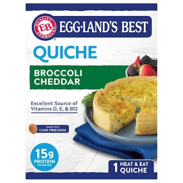 Eggland's Best Broccoli Cheddar Frozen Quiche, 1 count