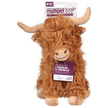 Multipet Highland Cow Dog Toy