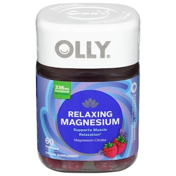 OLLY Raspberry Lavender 336 mg Magnesium per 4 Gummies Relaxing Magnesium