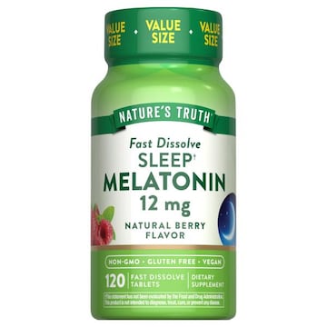 Nature's Truth Tablets Fast Dissolve Sleep Natural Berry Flavor 12 mg Melatonin