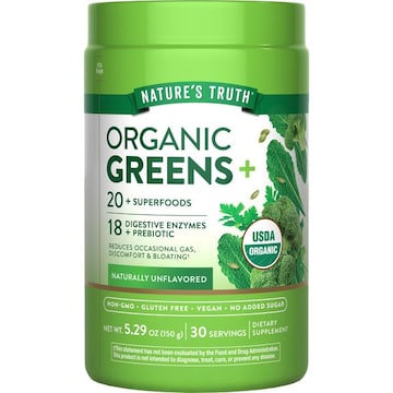Nature's Truth Organic Naturally Unflavored Greens+