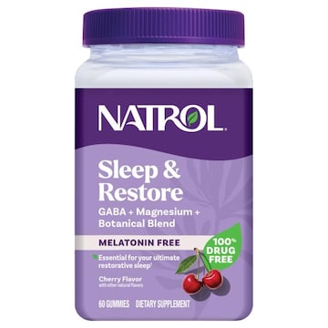 Natrol Gummies Melatonin Free Cherry Flavor Sleep & Restore