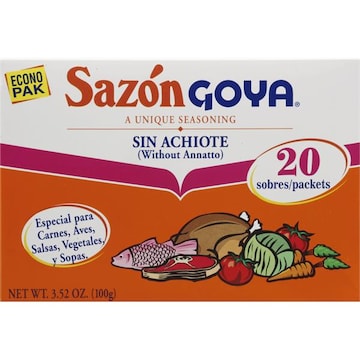 Goya Seasoning, Sazon, Without Annatto, Econo Pak
