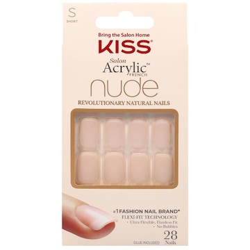 Kiss Nude S Short Salon Acrylic French Nails