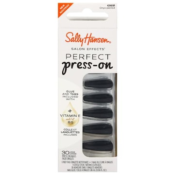 Sally Hansen Perfect Press on Nails, Onyx-Pected