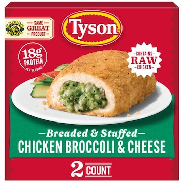 Tyson Frozen Stuffed Chicken Breasts Broccoli Cheese, 2 Count