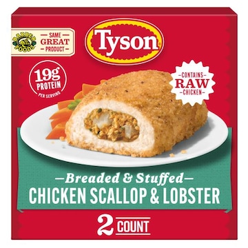 Tyson Frozen Stuffed Chicken Breasts Scallop Lobster, 2 Count
