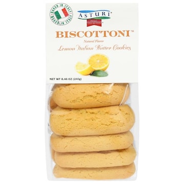 Asturi Biscottoni Cookies, Italian Butter, Lemon