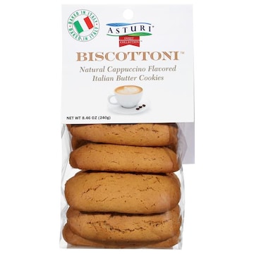 Asturi Biscottoni Italian Butter Natural Cappuccino Flavored Cookies