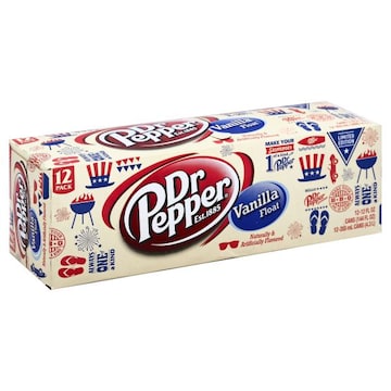 Dr Pepper Soda, Vanilla Float, 12 Pack