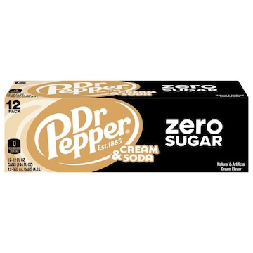 Dr Pepper Zero Sugar Cream Soda