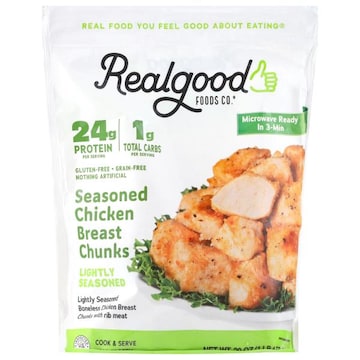 Realgood Foods Co. Seasoned Chicken Breast Chunks