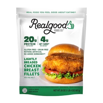 Realgood Foods Co. Lightly Breaded Chicken Breast Fillets