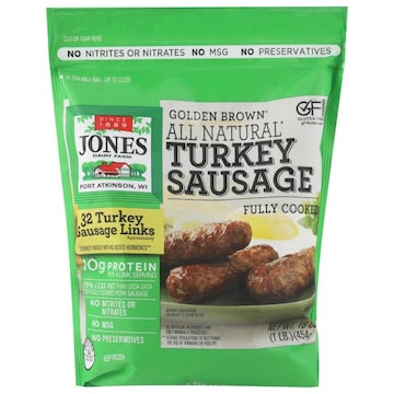 Jones Dairy Farm Golden Brown Turkey Sausage