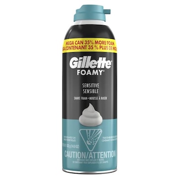 Gillette Foamy Gillette Foamy Sensitive Shave Foam For Men, Sensitive Skin, 14.9oz