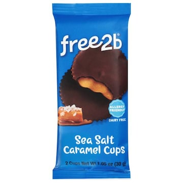 Free2b Dark Chocolate Sea Salt Caramel Cups