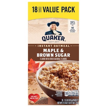 Quaker Maple & Brown Sugar Instant Oatmeal Value Pack