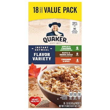 Quaker Flavor Variety Instant Oatmeal Value Pack