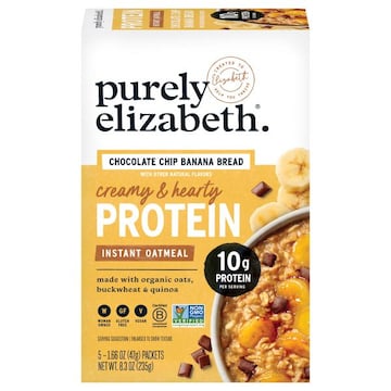 Purely Elizabeth Protein Chocolate Chip Banana Bread Instant Oatmeal