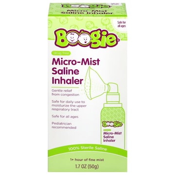 Boogie Wipes Drug Free Micro-Mist Saline Inhaler