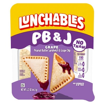 Lunchables Lunchables PB&J Peanut Butter Sandwich & Grape Dip Snack Kit