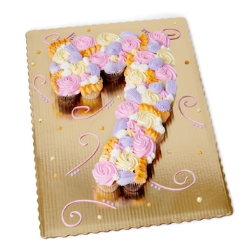 Pastel Number Pull Apart Cupcakes 24ct