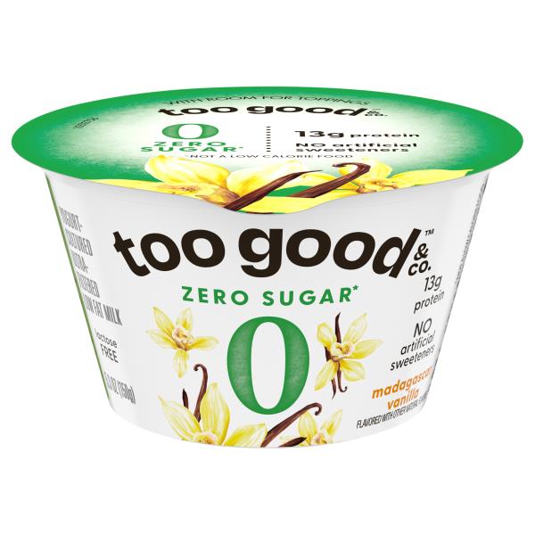 Too Good & Co. Madagascar Vanilla Zero Sugar Yogurt Cultured Low