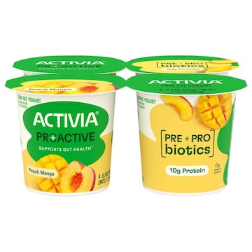 Activia Low Fat Peach Mango Yogurt
