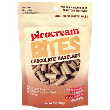 Pirucream Bites Chocolate Hazelnut Wafer Rolls