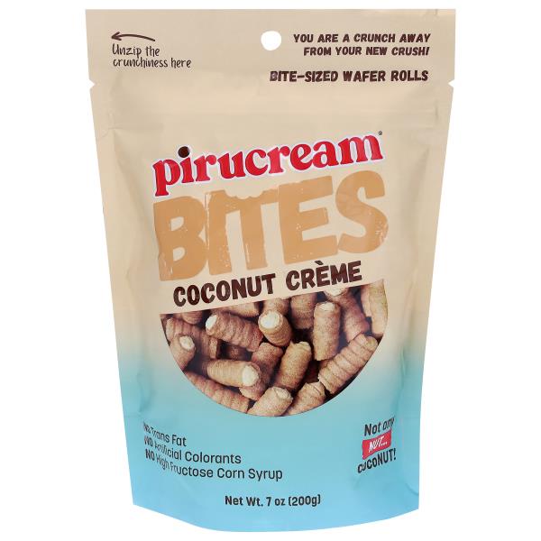 Pirucream Bites Coconut Creme Bite-Sized Wafer Rolls | Publix