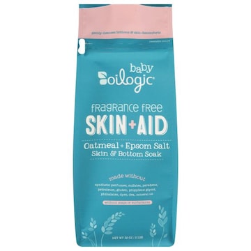 Oilogic Baby Skin + Aid Oatmeal + Epsom Salt Fragrance Free Skin & Bottom Soak