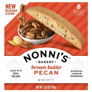Nonni's Biscotti, Brown Butter Pecan