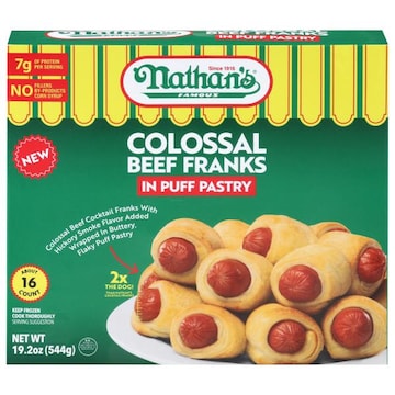Nathan's Famous Colossal Franks in Puff Pastry
