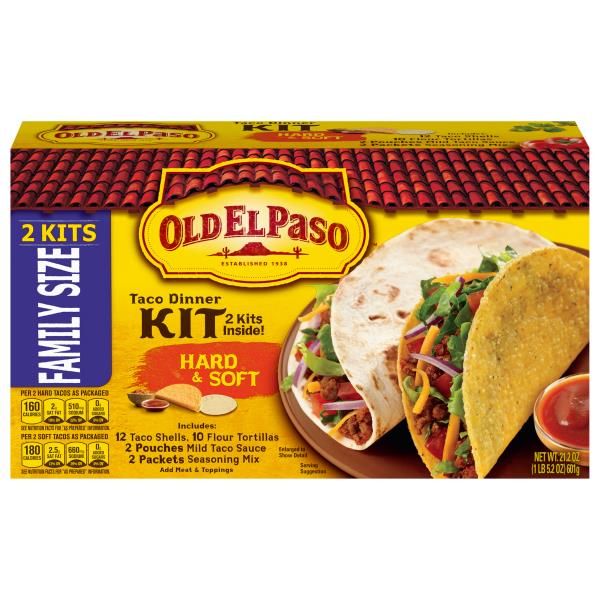 Old El Paso Hard & Soft Taco Dinner Kit Family Size | Publix Super