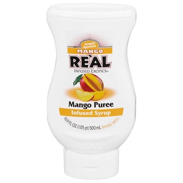 Real Infused Exotics Simply Squeeze Puree Mango Infused Syrup