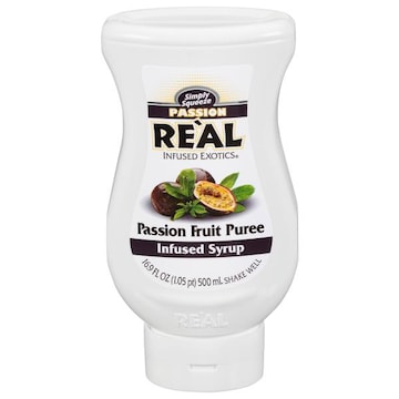 Real Infused Exotics Simply Squeeze Passion Fruit Puree Infused Syrup