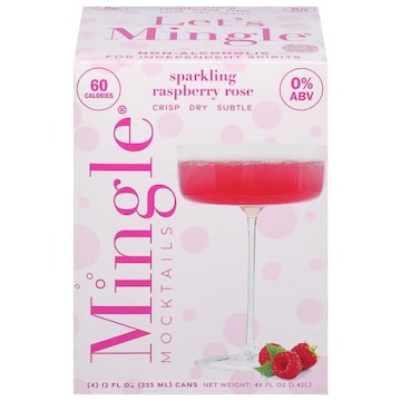 Mingle Sparkling Raspberry Rose Mocktail