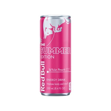 Red Bull Summer Edition Energy Drink, White Peach, 8.4 fl. oz. can, with 80mg Caffeine, Taurine & B Vitamins