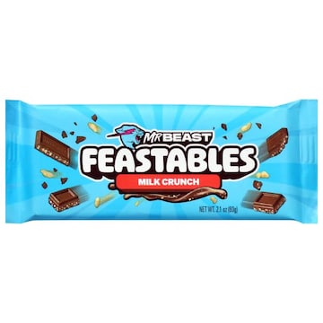 Feastables Mr Beast Milk Crunch Milk Chocolate with Puffed Rice