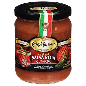 Casa Martinez Fire Roasted Gourmet Medium Quemada Salsa Roja
