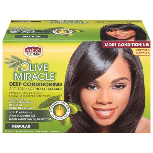 African Pride Olive Miracle Regular Aloe & Castor Oil Deep